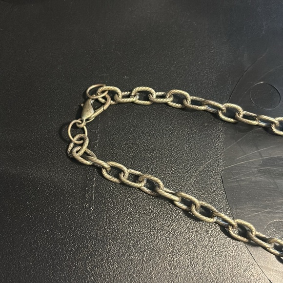 Silver multi chain necklace - Picture 3 of 4